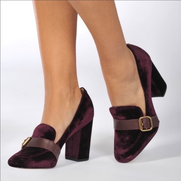 Sam Edelman Shoes - SAM EDELMAN Plum Velvet Pumps